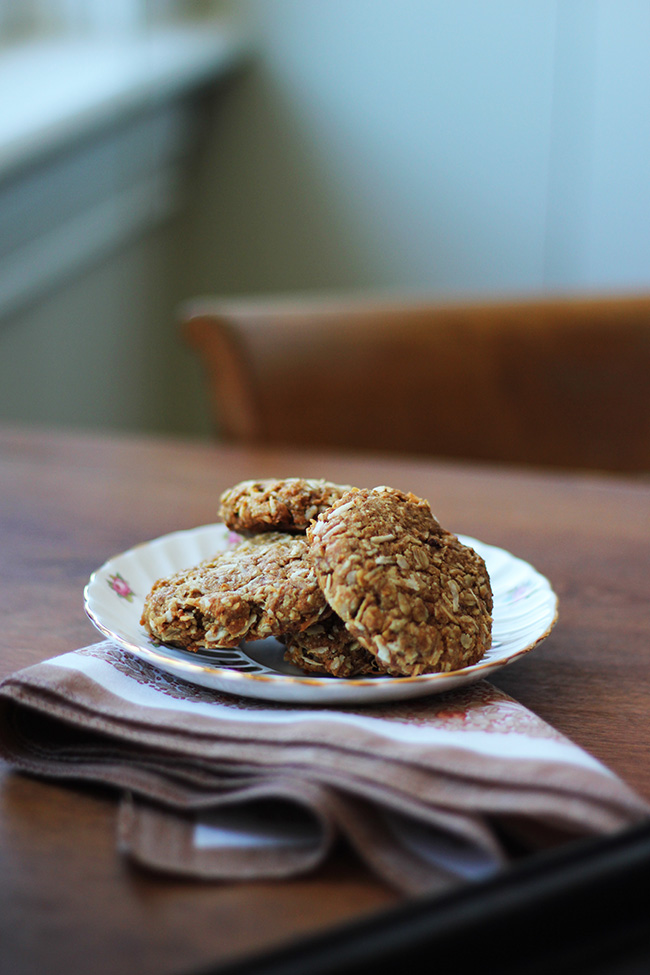 On the Road & Wholesome Anzac Cookies