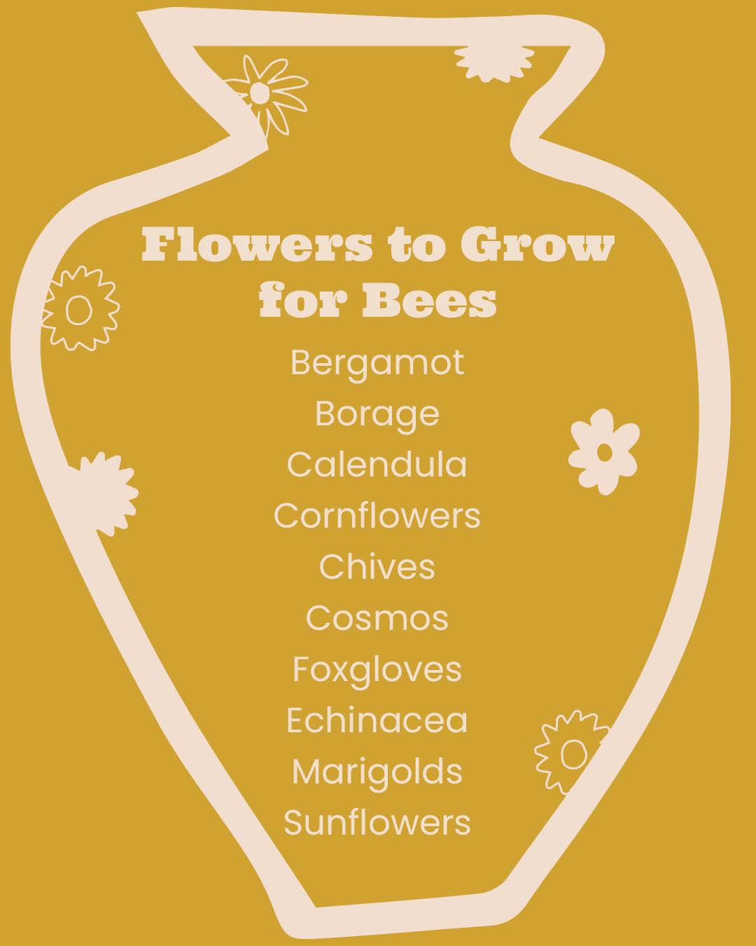 Flowers to Grow for Bees
