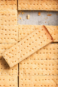 Shortbread fingers, close up, top down view.